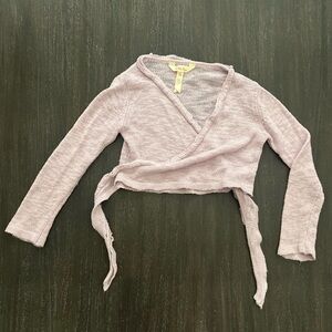 Matilda Jane Light Lavender Dance Wrap Sweater Girls size 4